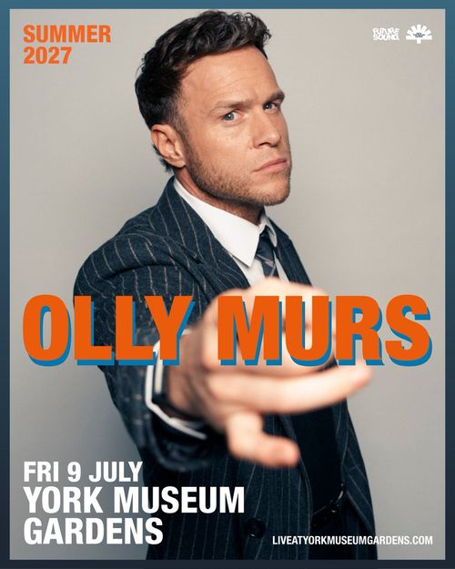 OLLY MURS at YORK MUSEUM GARDENS on 9 July 2027 gig poster