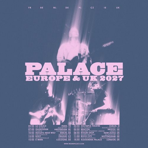 PALACE EUROPE & UK 2027 Palace march 2027 to may 2027 tour poster