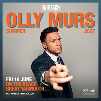 OLLY MURS at ON THE BEACH on 18 June 2027 gig poster