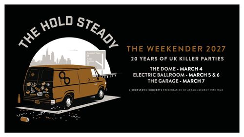 The Hold Steady - The Weekender 2027 The Hold Steady march 2027 tour poster