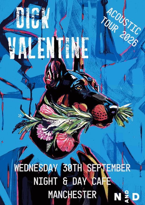Dick Valentine at Night & Day Cafe on 30 September 2026 gig poster