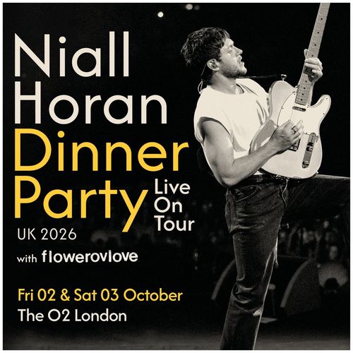 Niall Horan Dinner Party Live On Tour UK 2026 Niall Horan, flowerovlove october 2026 tour poster