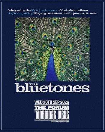 The Bluetones at The Forum on 30 September 2026 gig poster