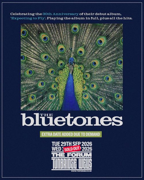 The Bluetones - Celebrating the 30th Anniversary of 'Expecting to Fly' The Bluetones at The Forum on 29 September 2026 gig poster