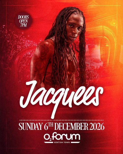 Jacquees at O2 Forum on 6 December 2026 gig poster