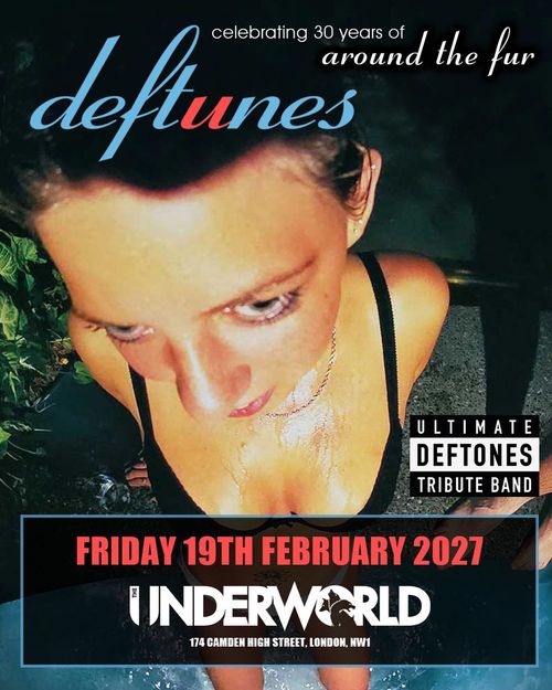 deftunes at The Underworld on 19 February 2027 gig poster