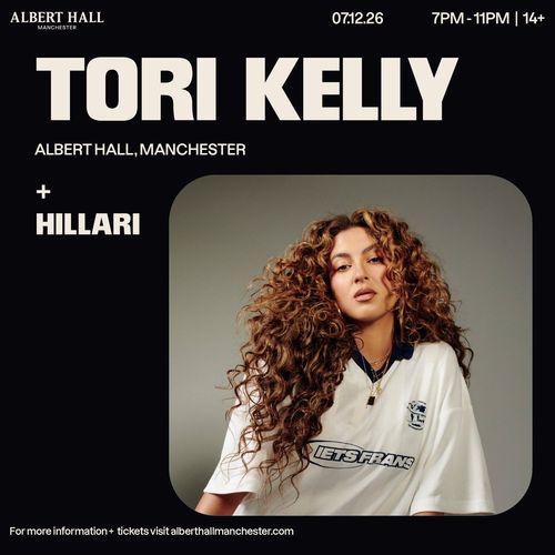 Tori Kelly - God Must Really Love Me Europe Tour 2026 Tori Kelly, HILLARI december 2026 tour poster