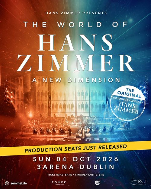 The World of Hans Zimmer - A New Dimension Hans Zimmer october 2026 tour poster