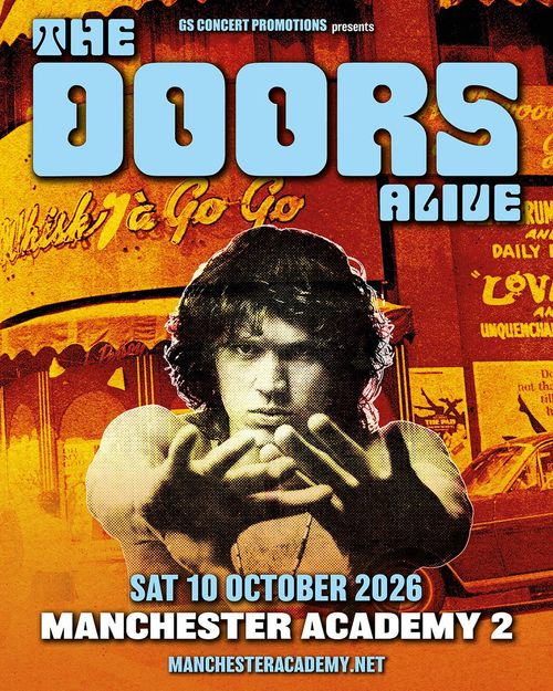 THE DOORS ALIVE at Manchester Academy 2 on 10 October 2026 gig poster