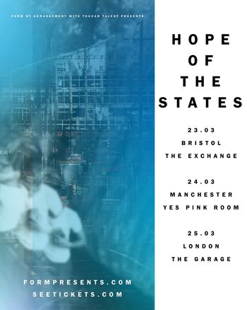 Hope Of The States at The Exchange on 23 March 2026 gig poster