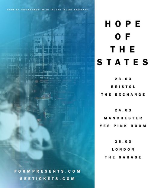 Hope Of The States march 2026 tour poster