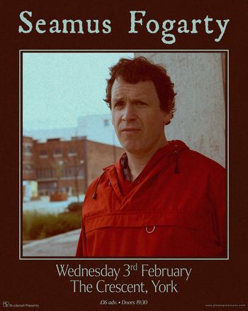Seamus Fogarty at The Crescent on 3 February 2027 gig poster