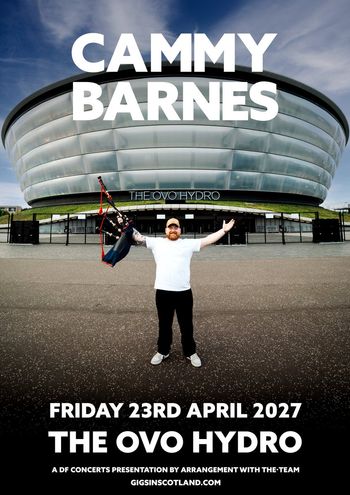 CAMMY BARNES at OVO HYDRO on 23 April 2027 gig poster