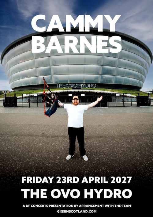 CAMMY BARNES at OVO HYDRO on 23 April 2027 gig poster