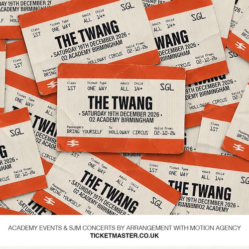 THE TWANG at O2 Academy Birmingham on 19 December 2026 gig poster
