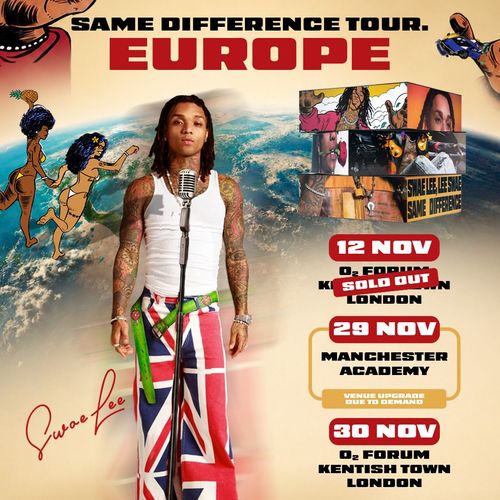 Swae Lee - Same Difference Tour. Europe Swae Lee november 2026 tour poster