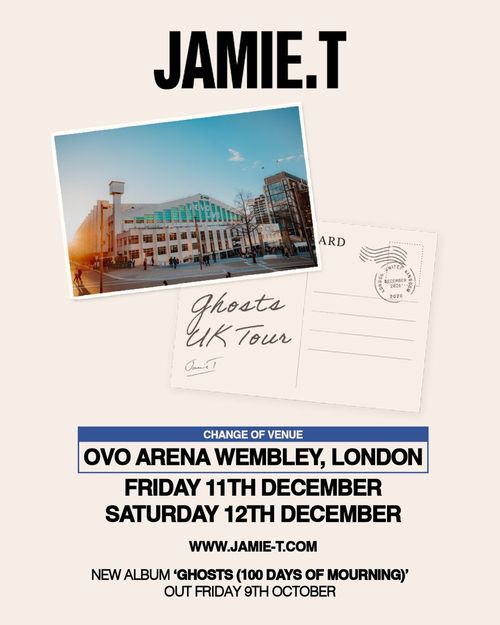 JAMIE.T Ghosts UK Tour Jamie T december 2026 tour poster