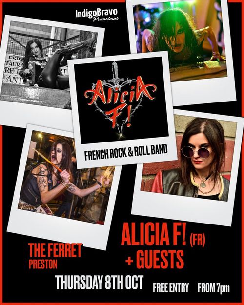 ALICIA F! (FR) + GUESTS Alicia F! at The Ferret on 8 October 2026 gig poster