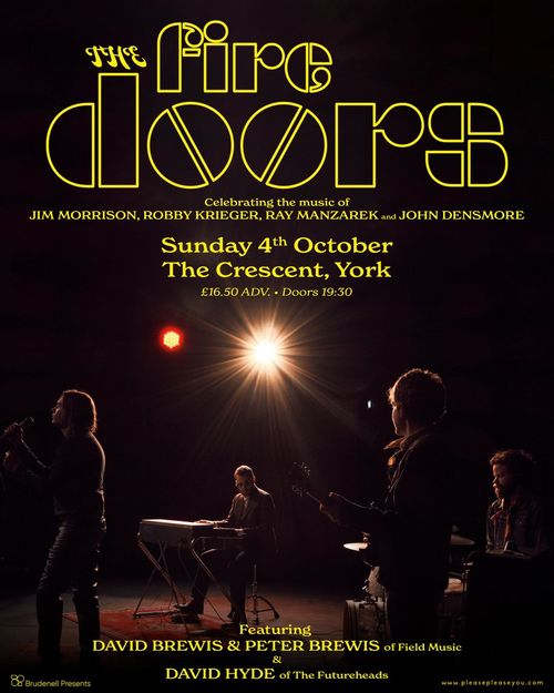 The Fire Doors David Brewis & Peter Brewis, Dave Hyde at The Crescent on 4 October 2026 gig poster