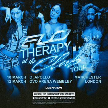 Flo Therapy at the Club Tour FLO march 2026 tour poster