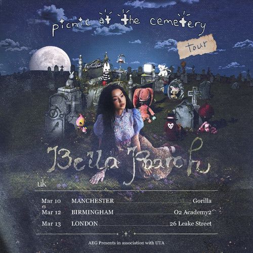 Bella Poarch - Picnic at the Cemetery Tour Bella Poarch march 2027 tour poster
