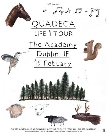 QUADECA - LIFE 1 TOUR Quadeca at The Academy on 19 February 2027 gig poster