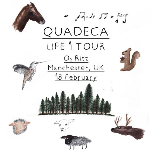 QUADECA LIFE 1 TOUR Quadeca at O2 Ritz on 18 February 2024 gig poster
