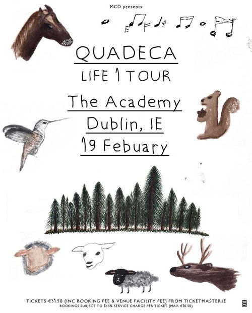 QUADECA - LIFE 1 TOUR Quadeca at The Academy on 19 February 2027 gig poster
