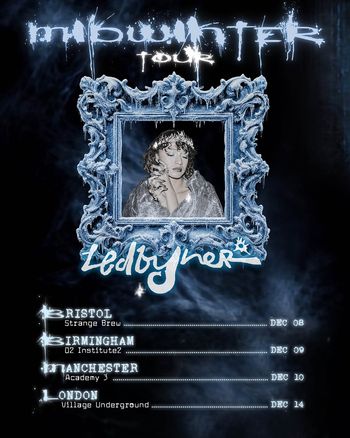 mbwinter TOUR Ledbyher Ledbyher december 2026 tour poster