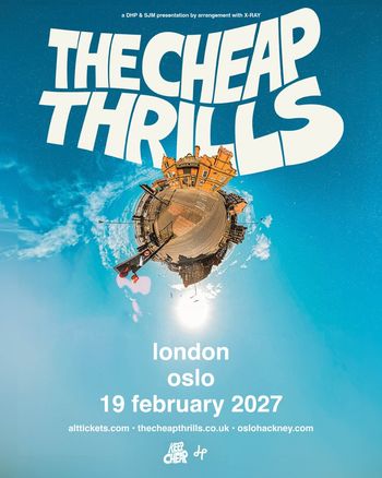 THE CHEAP THRILLS at Oslo on 19 February 2027 gig poster