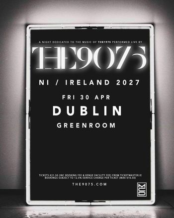 THE 9075 NI / IRELAND 2027 THE 9075 at Greenroom on 30 April 2027 gig poster