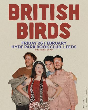 BRITISH BIRDS at Hyde Park Book Club on 26 February 2026 gig poster