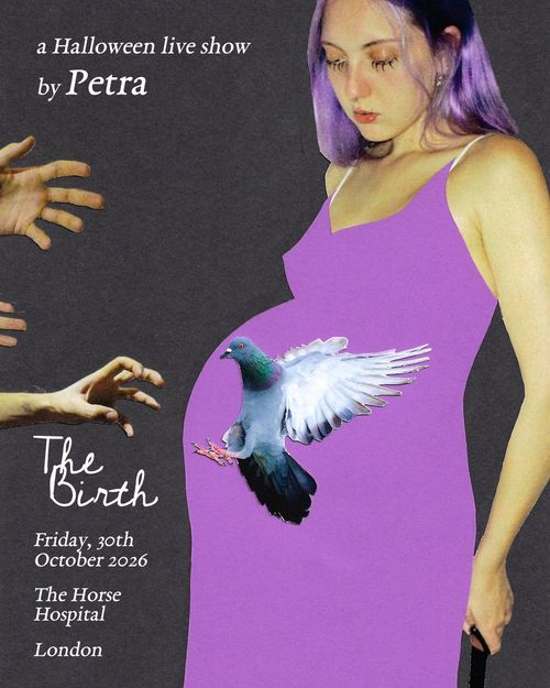 a Halloween live show by Petra Petra at The Horse Hospital on 30 October 2026 gig poster