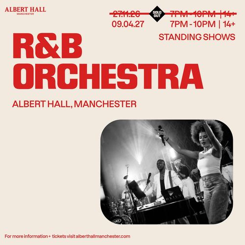 R&B ORCHESTRA at ALBERT HALL on 9 April 2027 gig poster