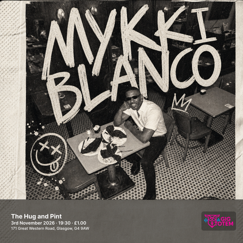 Mykki Blanco at The Hug and Pint on 3 November 2026 gig poster