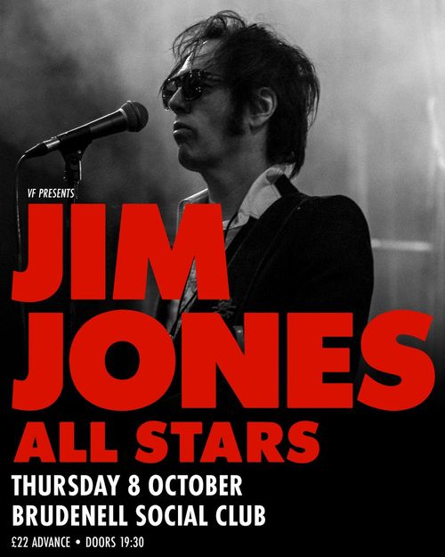 Jim Jones All Stars at Brudenell Social Club on 8 October 2026 gig poster