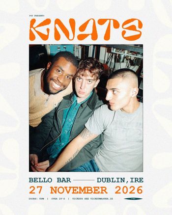 KNATS at Bello Bar on 27 November 2026 gig poster