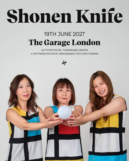 Shonen Knife 少年ナイフ at The Garage on 19 June 2027 gig poster