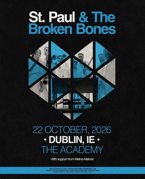 St. Paul & The Broken Bones Melina Malone at The Academy on 22 October 2026 gig poster