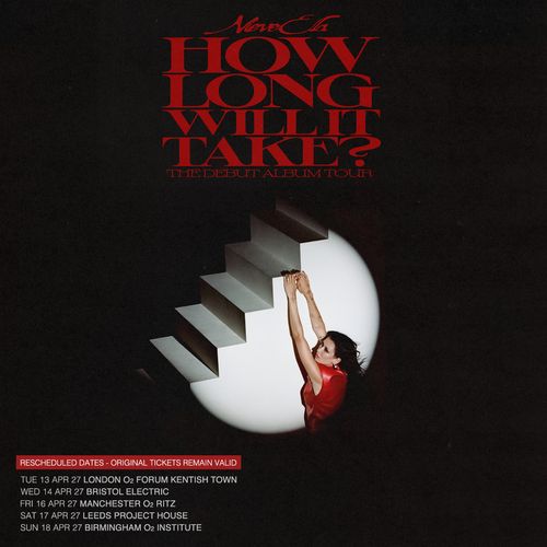 Nieve Ella - How Long Will It Take? The Debut Album Tour Nieve Ella april 2027 tour poster