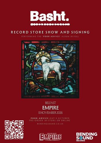 Bash.t - Record Store Show and Signing BASHT. at Empire on 11 November 2026 gig poster