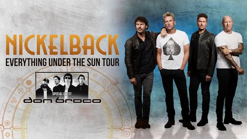 Nickelback Everything Under The Sun Tour Nickelback, Don Broco may 2027 to june 2027 tour poster