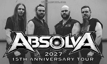 ABSOLVA 2027 15TH ANNIVERSARY TOUR Absolva at Club Academy on 11 December 2027 gig poster
