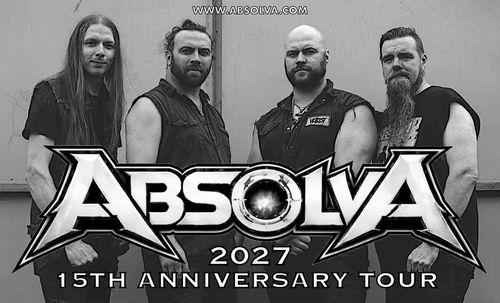 ABSOLVA 2027 15TH ANNIVERSARY TOUR Absolva at Club Academy on 11 December 2027 gig poster
