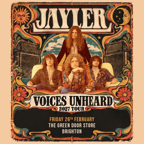 JAYLER - VOICES UNHEARD 2027 TOUR Jayler at THE GREEN DOOR STORE on 26 February 2027 gig poster