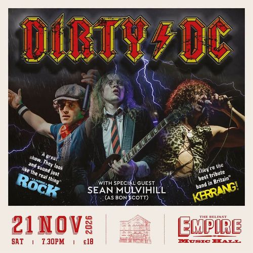 DIRTY DC Sean Mulvihill at Empire Music Hall on 21 November 2026 gig poster
