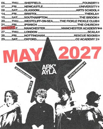 Arkayla May 2027 STRATA, Arkayla, Little Grandad, Et Al, Et Al may 2027 tour poster