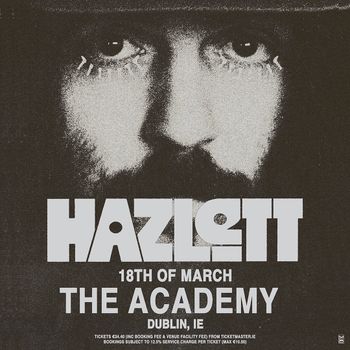 HAZLETT at The Academy on 18 March 2027 gig poster