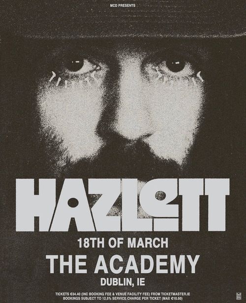 HAZLETT at The Academy on 18 March 2027 gig poster
