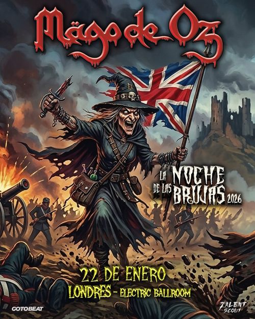 Mägo de Oz - La Noche de las Brujas 2026 Mägo de Oz at Electric Ballroom on 22 January 2027 gig poster